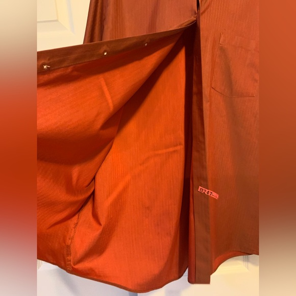 Van Heusen Mens Regular Fit Dress Shirt, 17 1/2, 34/35, Rust , Like New - Picture 12 of 14